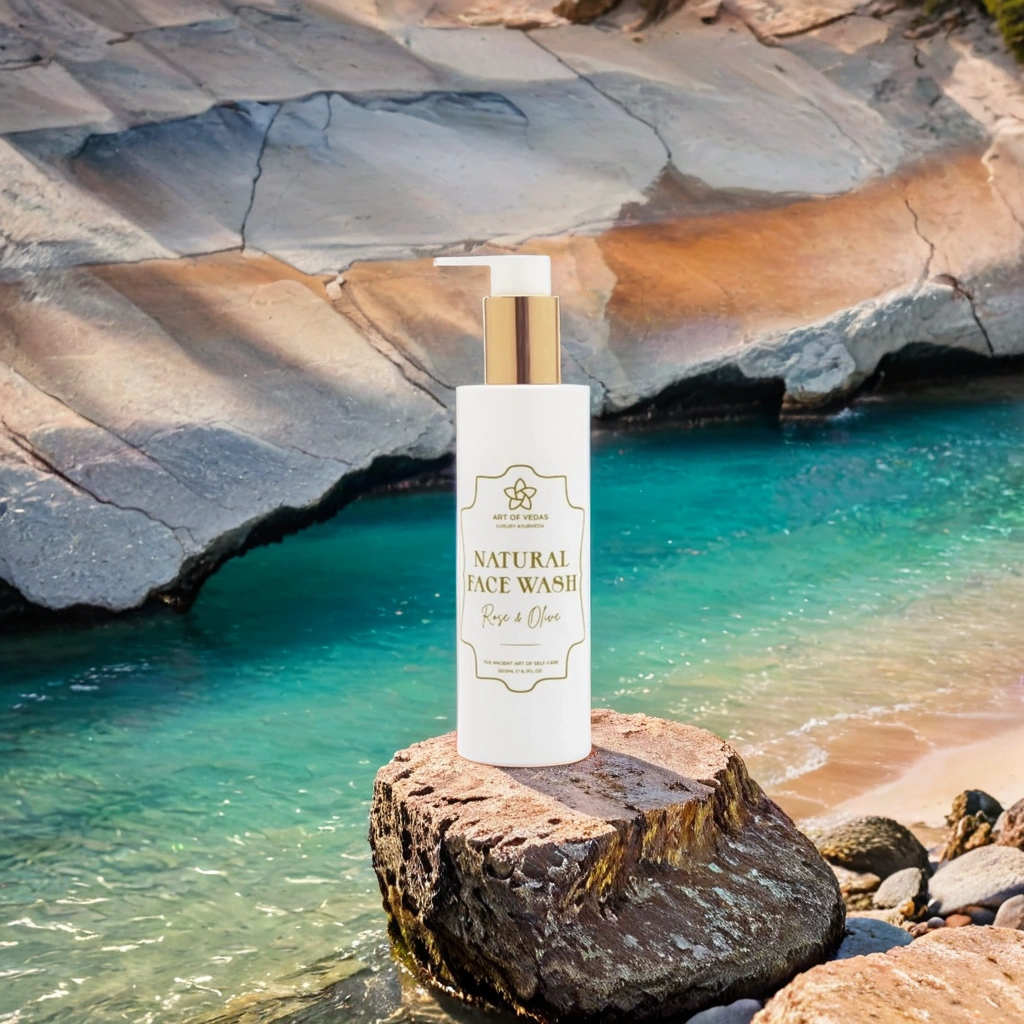 Natural Face Wash – Rose & Olive
